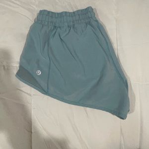 Teal lululemon shorts